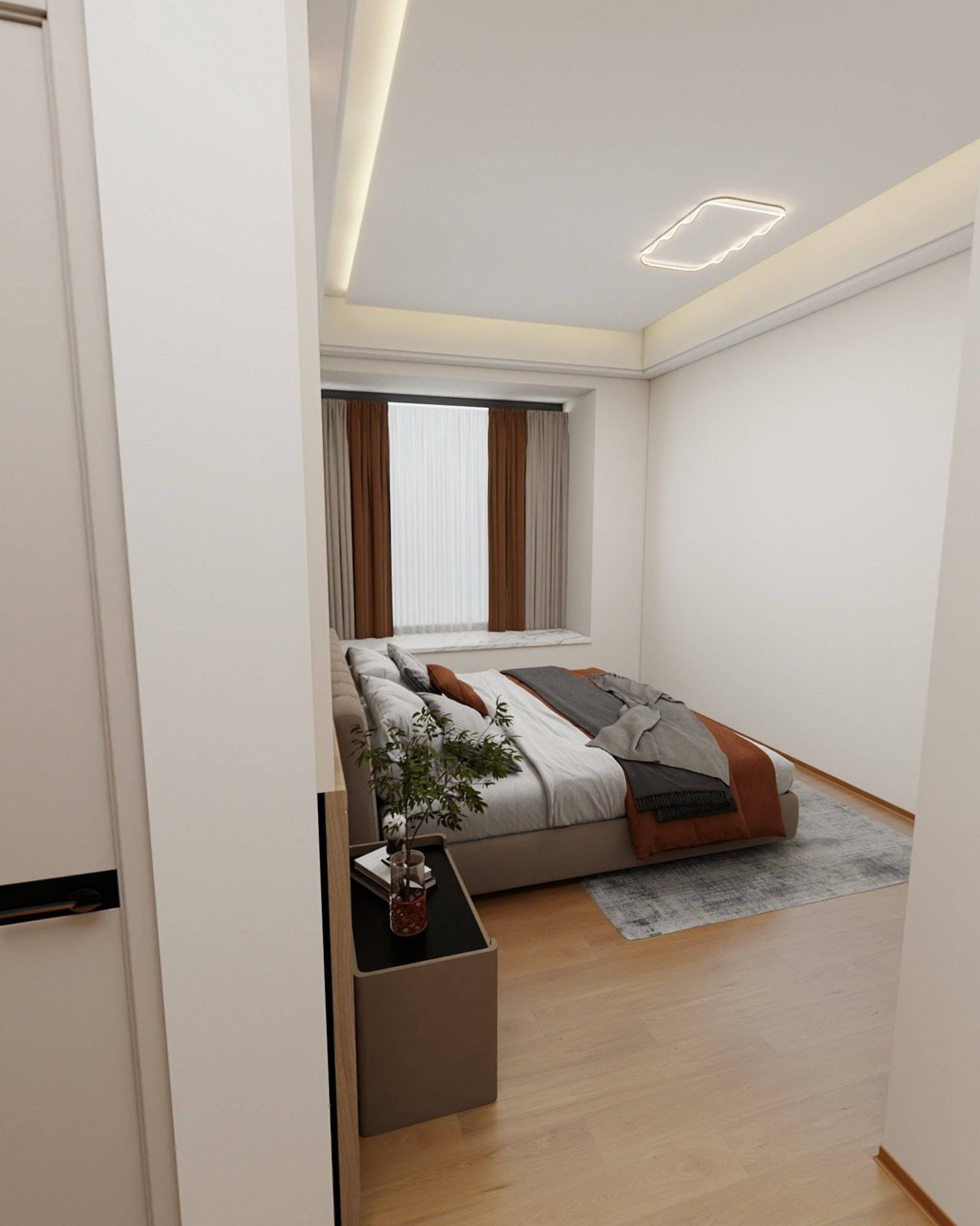 View from the walk-in wardrobe through to the principal bedroom